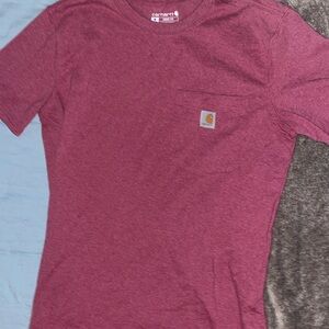 dark pink carhartt shirt